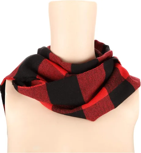 Miniatura 8 de SATINIOR Bufanda de lana cuadriculada para mujer, 2 piezas, bufandas de invierno, manta cálida, bufanda a cuadros