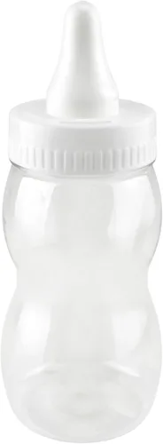 Miniatura 3 de Homeford Jumbo Botella de Leche Banco de Monedas para Baby Shower, Contenedor de Plástico, 25 cm, Azul Claro
