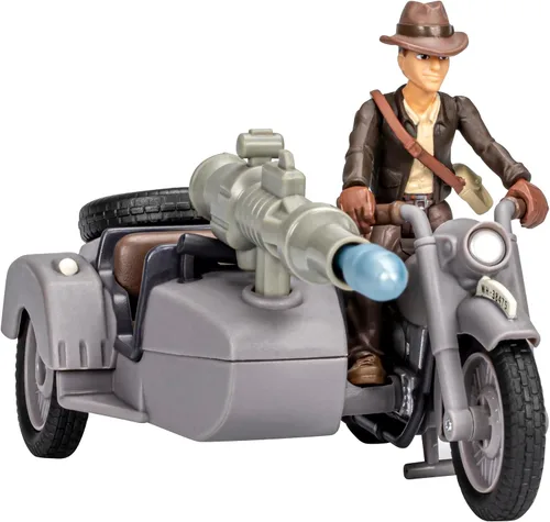Miniatura 9 de Indiana Jones Worlds of Adventure with Motorcycle and Sidecar - Juego de figuras de acción de 2.5 pulgadas, figuras de acción, a partir de 4 años