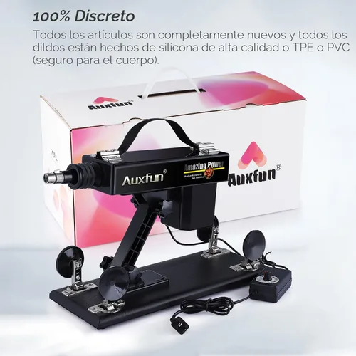 Miniatura 9 de Máquina sexual, AUXFUN máquina automática de consolador con control de aplicación Bluetooth, máquina de empuje para mujeres con 6 accesorios
