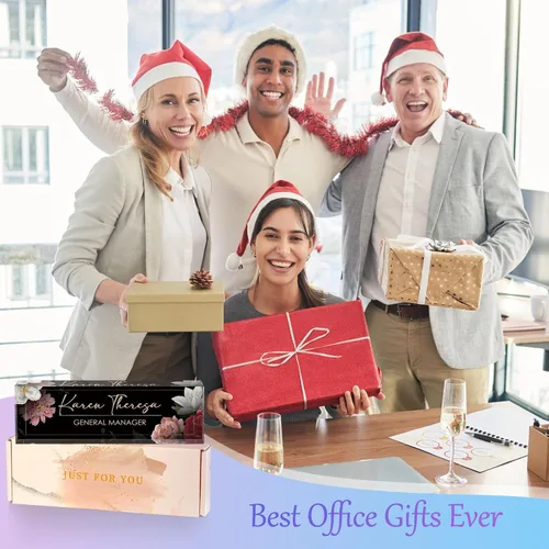 Miniatura 7 de Placa de nombre de oficina personalizada, regalos personalizados para mujeres y hombres, regalos de agradecimiento para empleados, jefes, jamaica