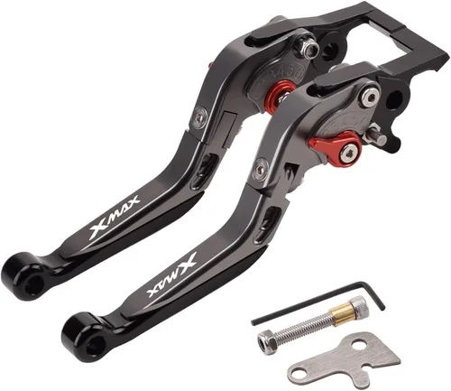 Miniatura 12 de Palancas de embrague de freno ajustables para motocicleta, cerradura de manija de estacionamiento para Yamaha Xmax 125 250 300 400 XMAX250 XMAX300