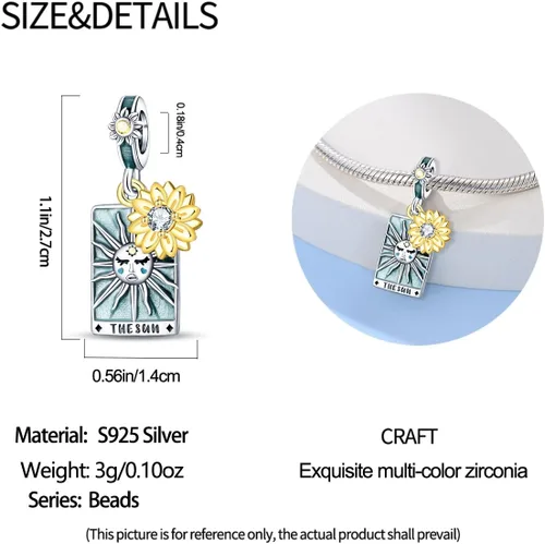 Miniatura 38 de KUNSIR Los abalorios se adaptan a pulseras Pandora para mujer, plata de ley 925, cuentas colgantes de joyería para niñas, dijes de feliz cumpleaños