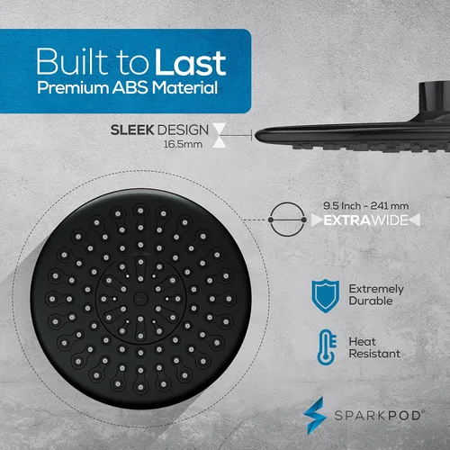 Miniatura 5 de SparkPod Juego de cabezal de ducha filtrado de lujo de 23 etapas, reduce el cloro y los metales pesados, filtro de regadera de alta presión