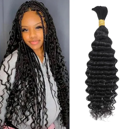 Miniatura 17 de Extensiones de cabello humano afro rizado 4B 4C Afro Kinky a granel de cabello humano virgen sin procesar para mujeres, negro natural, 8 pulgadas