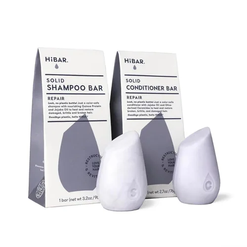 Miniatura 5 de HiBAR - Set de champú y acondicionador para rizos - Para cabello rizado - Define, limpia y nutre - Babasú, manteca de pracaxi y complejo para rizos