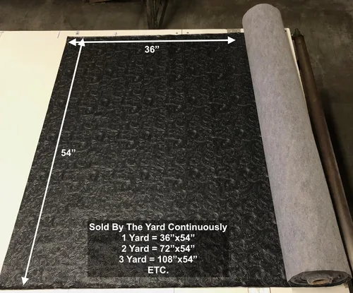 Miniatura 3 de The Yard - Tela de cuero sintético de vaquero occidental, vinilo en relieve, manualidades y tapicería de cuero sintético, 54 pulgadas (negro)