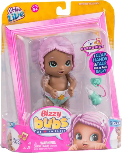 Miniatura 3 de Little Live Babies Little Live Bizzy Bubs Clap Baby Armónica Juguete para niños
