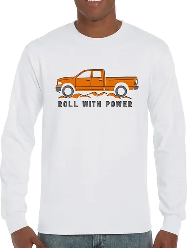Miniatura 181 de Tee Hunt Camisetas gráficas y camisetas sin mangas para hombre Roll with Power Pickup Truck