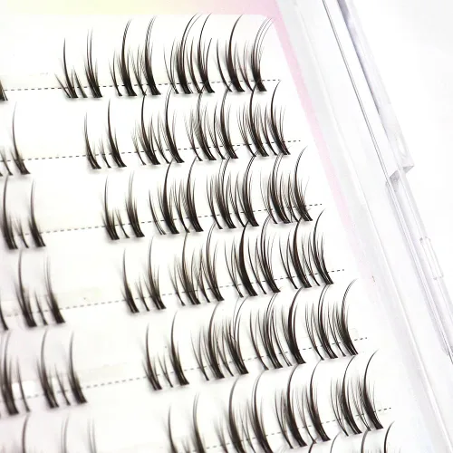 Miniatura 3 de Extensión de Pestañas DIY Efecto 3D Natural Individual 9/11/12mm Pestañas 80 Racimos Pestañas de Volumen Set Mixto, Extensión de Pestañas Caseras