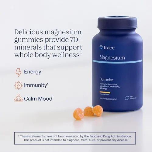 Miniatura 4 de Trace Minerals Research Gomitas de magnesio mandarina 120 unidades, 120 CT
