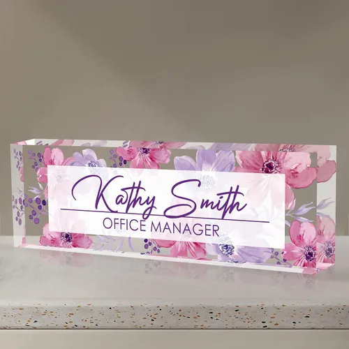 Miniatura 35 de Placa de nombre personalizada para escritorio, placa de nombre de escritorio personalizada, placa de nombre acrílica, accesorios de escritorio