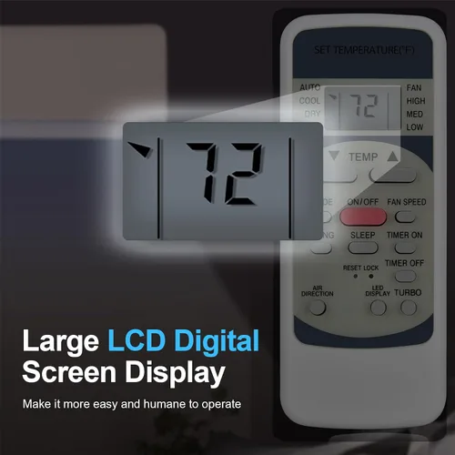 Miniatura 5 de Nuevo control remoto de repuesto R51M/E compatible con aire acondicionado Midea Serie R51/E R51/CE R51M/CE R51D/E R51M/BGE R51M/BGE R51M/BGE R51M/BGE