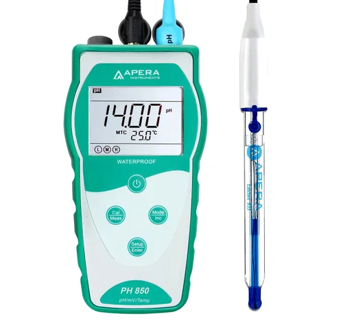 Miniatura 6 de Apera Instruments Value Series PH850-MS Kit de medidor de pH portátil para muestras pequeñas y tubos de ensayo
