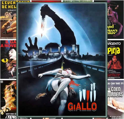 Miniatura 18 de Mini-carteles de película (13 carteles de 8 x 11 pulgadas) Zombies Horror Vintage Pósters de películas cubiertas de película de explotación retro
