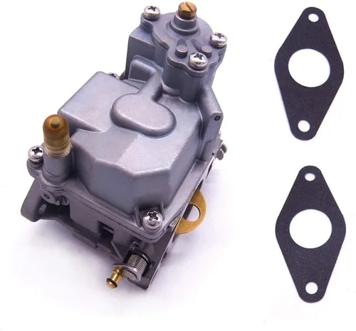 Miniatura 6 de SouthMarine 66M-14301-12 Carburador de motor y 66M-13646-00 juntas (2 piezas) para Yamaha 4 tiempos 15hp F15 motor de arranque eléctrico