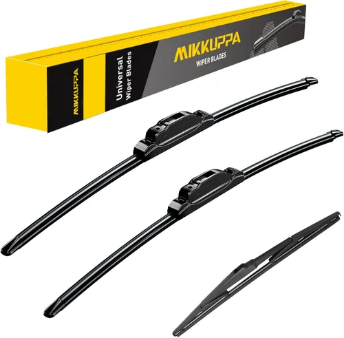 Miniatura 29 de MIKKUPPA Juego de 3 limpiaparabrisas de 22+21+12 pulgadas - Reemplazo para Dodge Durango 2011-2023, Jeep Grand Cherokee 2011-2013 - Limpiaparabrisas
