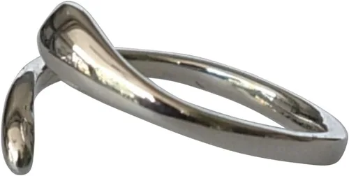 Miniatura 18 de Creations - Anillo de plata de ley 925 hecho a mano, anillo de dedo del pie ajustable, fino clásico delicado dedo abierto, anillos de meñique