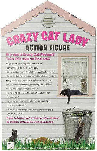 Miniatura 5 de Accoutrements Crazy Cat Lady Figura de acción multicolor, 8 pulgadas