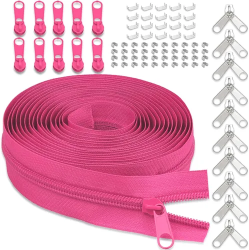Miniatura 9 de Cinta de cremallera de nailon #5 para costura: YZSFIRM 10 yardas blancas por The Yard Cremalleras de bobina de nailon para manualidades de costura