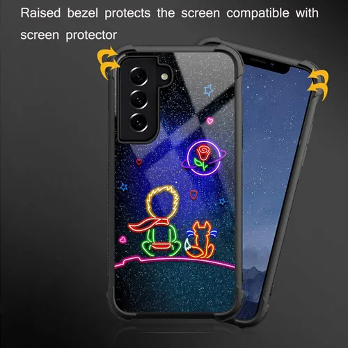 Miniatura 534 de CARLOCA Funda compatible con Samsung Galaxy S22 Ultra, diseño gráfico de Star Howling Wolfs Samsung Galaxy S22 Ultra, diseño gráfico, a prueba