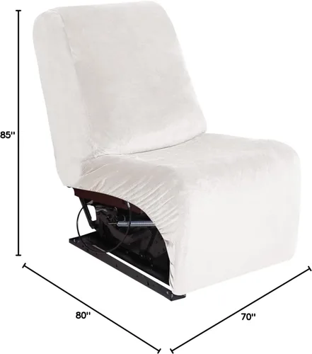 Miniatura 5 de cjc Fundas de terciopelo para sofá modular, funda reversible en forma de L, protector de sofá reclinable para sala de estar