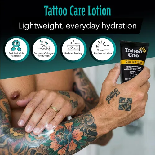 Miniatura 6 de Tattoo Goo El kit de cuidado posterior incluye jabón antimicrobiano, bálsamo y loción, cuidado del tatuaje para mejorar el color + curación rápida