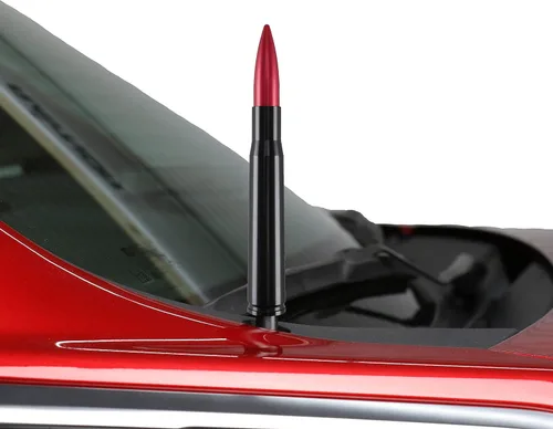 Miniatura 10 de Votex - Fabricado en Estados Unidos - Antena de aluminio bala negra calibre 50 - Compatible con Ford F150 - F250 - F350 Jeep Wrangler - Gladiator