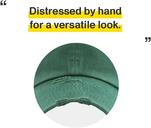 Miniatura 5 de KBETHOS - Gorra de béisbol ajustable de algodón desgastado vintage para papá, estilo polo, camionero, unisex