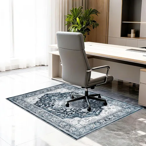 Tapete para silla de oficina para suelo de madera dura y azulejos, 36 x 48 pulgadas, antideslizante debajo del escritorio, tapete para silla de