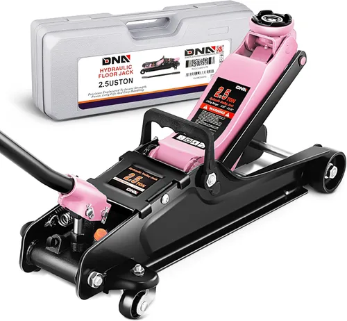 DNA Motoring Gato Hidráulico de Carretilla de Servicio/Piso de Perfil Bajo, Capacidad de 2.5 Toneladas (5500 libras), Rango de Elevación