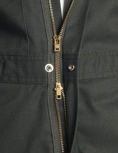 Miniatura 4 de Dickies - Overol de manga larga de lujo para hombre de 7.5 oz de sarga con cierre frontal para mecánico, uniforme industrial