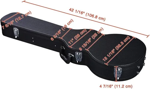 Miniatura 6 de ZeHuoGe Electric Guitar Case For Les Paul Electric Guitar Hard-Shell Case With Lock PU Wood Molded Handle US Delivery (For LP Guitar)
