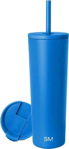 Miniatura 33 de Simple Modern- Vaso con aislamiento, c/tapa y pajilla Taza de viaje Botella de agua de ac. inox. reutilizable Unisex Colecc. Classic 24 oz