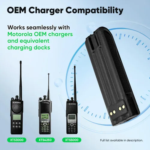 Miniatura 5 de ExpertPower Batería NiMH de 7.2V 3800mAh para Motorola XTS3000/XTS3500/XTS4250/XTS5000, MTP200/MTP300, MTX838/MTX960 - Reemplaza a NTN8923, NTN8294