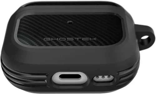 Miniatura 5 de Ghostek CRUSHER - Funda negra para AirPods 3, funda protectora dura de fibra de carbono con diseño de acabado mate para hombres y mujeres