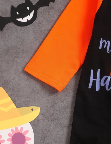 Miniatura 5 de TUEMOS Body de Halloween para bebé niña con diadema, primer conjunto de ropa de Halloween