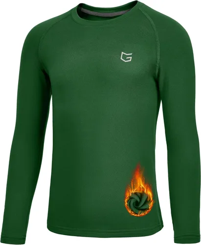 Miniatura 8 de G Gradual Camiseta Térmica de Compresión para Niños Jóvenes de Manga Larga con Forro Polar Camiseta Interior para Niños Fútbol Americano Béisbol