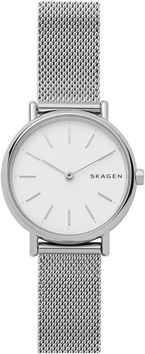 Skagen Signatur reloj de cuarzo para mujer de acero inoxidable con correa de cuero Signatur SKW2692 talla única plateado Silver Silver