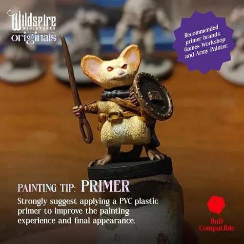 Miniatura 6 de Wildspire Heroes, NPC Animal Companions & Troll King para miniaturas DND a granel 1.102 in DND Minis Calabozos y Dragones Miniaturas D&D Miniaturas
