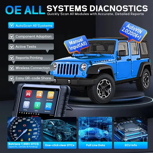 Miniatura 6 de Autel Escáner MaxiCOM MK808Z-BT OBD2, herramienta de diagnóstico bidireccional 2026, hasta MK808S MX808S MK808Z MK808BT, servicio de 28+