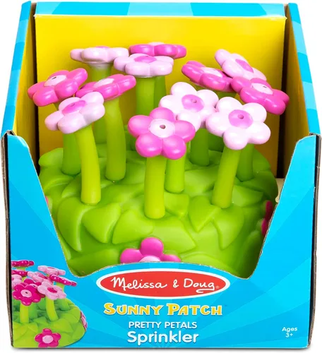 Miniatura 6 de Rociador de juguete de pétalos de flores Melissa & Doug con accesorio para manguera.