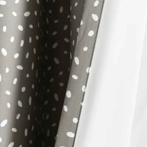 Miniatura 5 de Lush Decor Pixie Fox Geo - Panel de cortina opaca para ventana, panel individual, 52 pulgadas de ancho x 84 pulgadas de largo, gris oscuro, cortinas