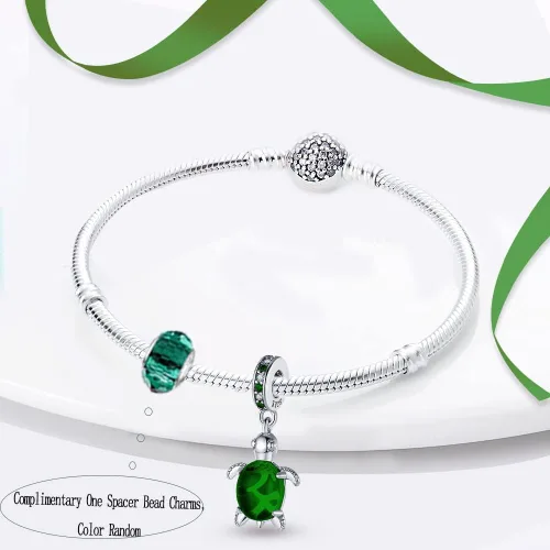 Miniatura 49 de LNQOBU Happy Life - Colgante para pulseras de abalorios, plata de ley 925 para mujer (con un espaciador de cuentas)