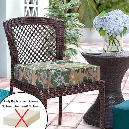 Miniatura 2 de Magpie Fabrics - Juego de 2 fundas para cojines de patio (solo funda de repuesto, sin inserto), funda impermeable para sillas de asiento profundo Un