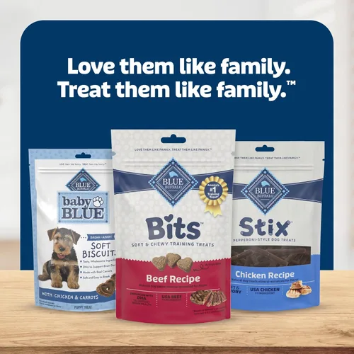 Miniatura 9 de Blue Buffalo Bits Golosinas Suaves para Perros para Entrenamiento, Hechas con Ingredientes Naturales y Mejoradas con DHA, Receta de Carne de Res
