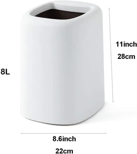 Miniatura 2 de Botes de basura simples sin tapa, cesta de papel con barril interior extraíble, cesta impermeable