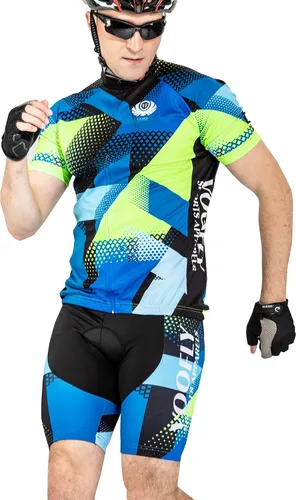 Miniatura 6 de voofly Hombres Ciclismo Jersey Conjunto Hombres Manga Corta Compresión Bicicleta Pantalones Cortos Gel Acolchado Ciclismo Ropa