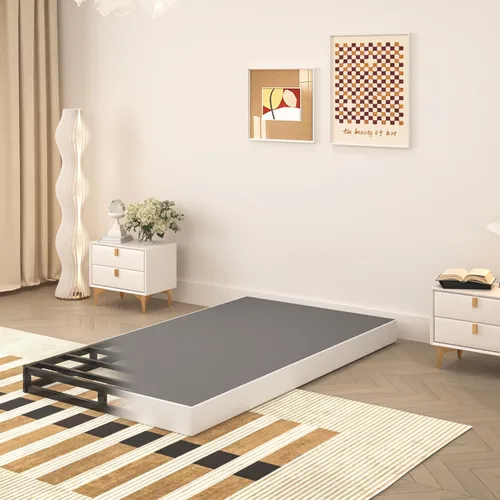 Miniatura 3 de Somier de 5 Pulgadas para Cama Individual, Base de Colchón de Metal Resistente, Capacidad de 2500 lbs, Bajo Perfil, Sin Ruido, Fácil Montaje