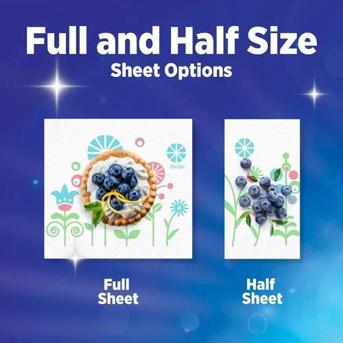 Miniatura 7 de Sparkle Pick-A-Size - Toallas de papel, estampados espirituosos, 2 rollos dobles, toallas fuertes de 2 capas para limpieza de cocina y desorden